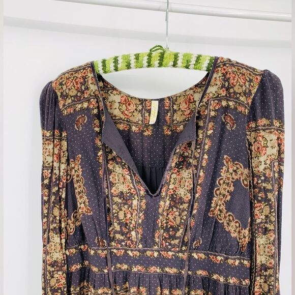 Free people | Bridgette Bohemian mini Dress | size Large - Picture 5 of 10